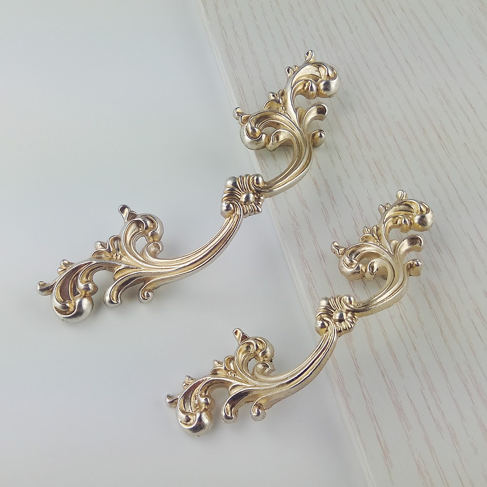 Vintage Furniture Hardware Pulls - Antik Gümüş Klasik Mobilya Donanım Kolu