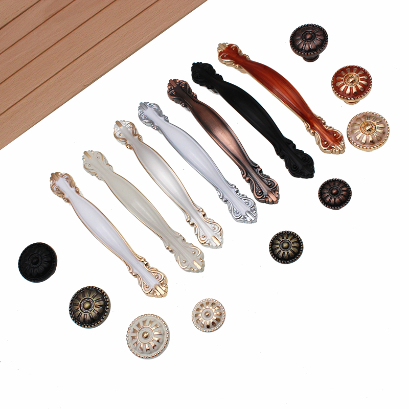 Vintage Furniture Hardware Pulls - RUNBAZEF Siyah Mutfak Dolabı kapı topuzu