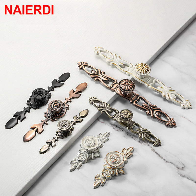 Vintage Furniture Hardware Pulls - NAIERDI Bronz Kapı Kolları dolap kulpu