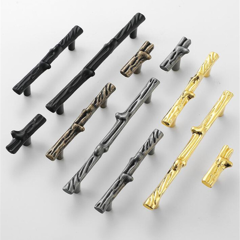 Vintage Furniture Hardware Pulls - KK & FING yaratıcı Retro ağaç