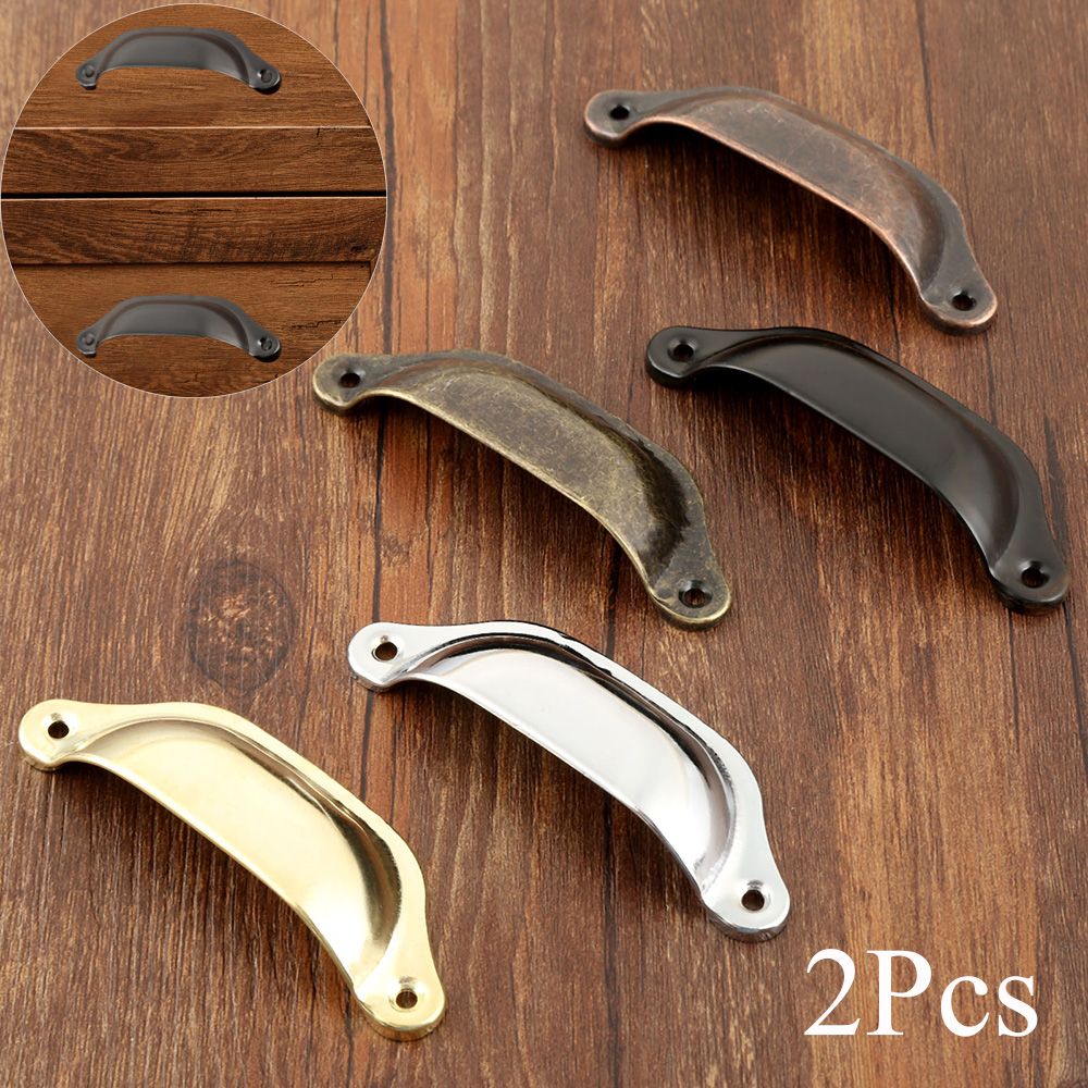 Furniture And Kitchen Hardware Fitting - 2 adet 98MM Retro mutfak çekmecesi