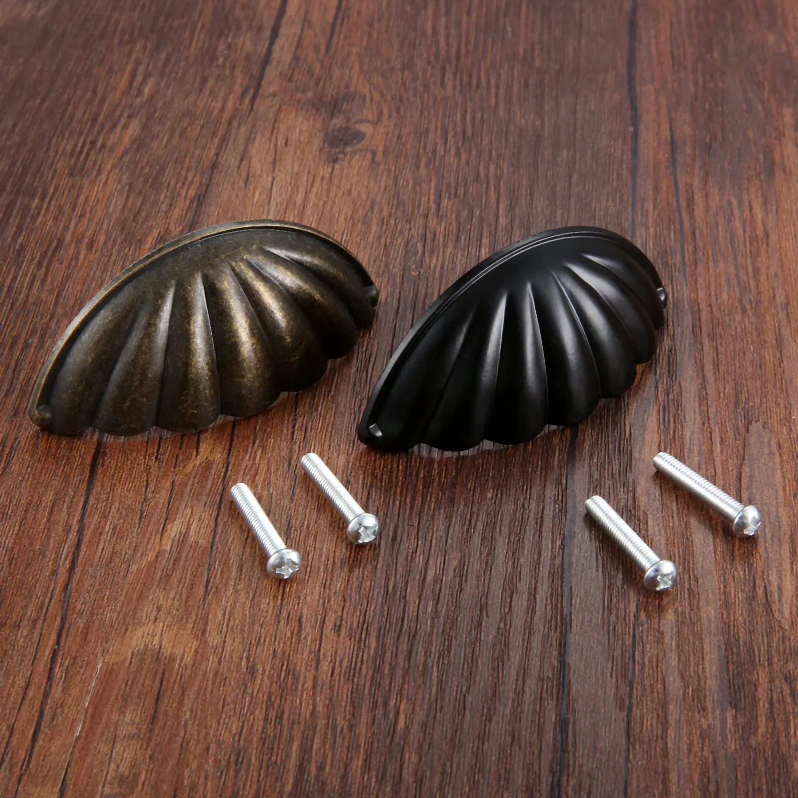 Furniture Hardware Factory - 1 adet alaşım kabuk şekli kolu