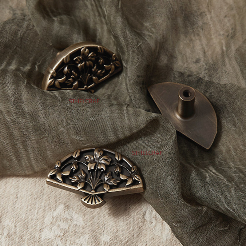 1 Adet Yaratıcı Yelpaze Şeklin - Vintage Furniture Hardware Pulls incelemesi ve fiyatı