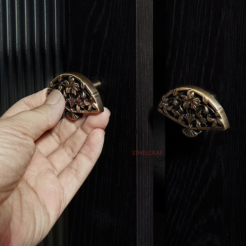 1 Adet Yaratıcı Yelpaze Şeklin - Vintage Furniture Hardware Pulls incelemesi ve fiyatı