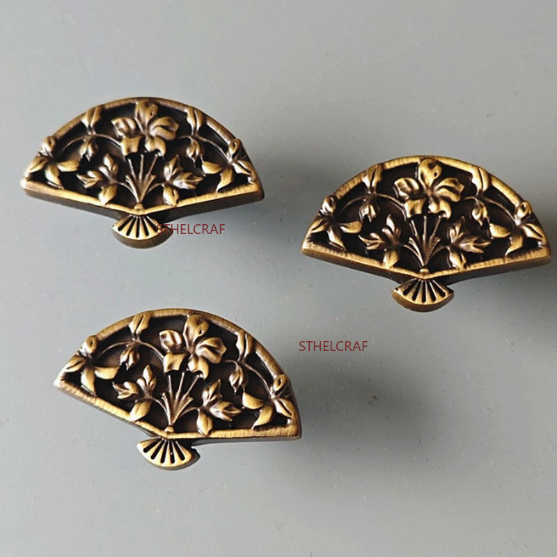 1 Adet Yaratıcı Yelpaze Şeklin - Vintage Furniture Hardware Pulls incelemesi ve fiyatı