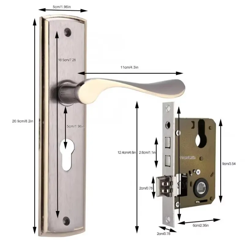 Altın kapı kolu kilidi sessiz  - Furniture Hardware Decorative incelemesi ve fiyatı