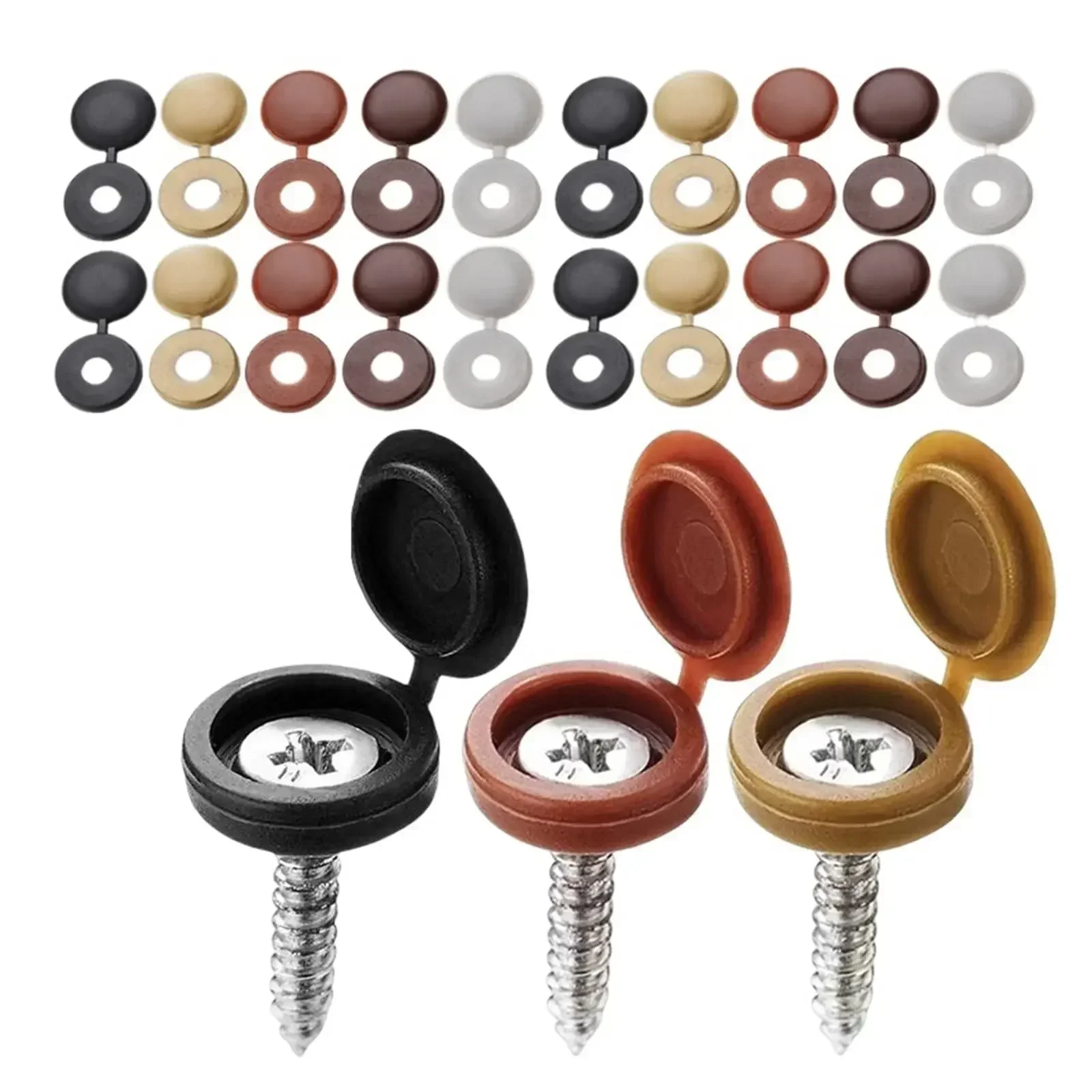 Menteşeli Plastik vidalı kapak - Furniture Hardware Decorative incelemesi ve fiyatı