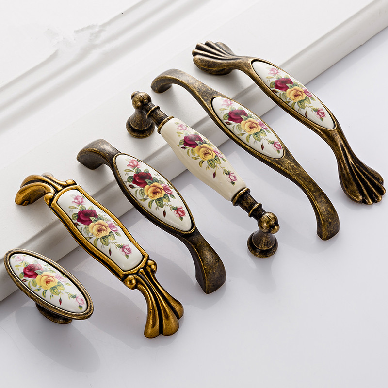 Vintage seramik saplı dolap çe - Vintage Furniture Hardware Pulls incelemesi ve fiyatı