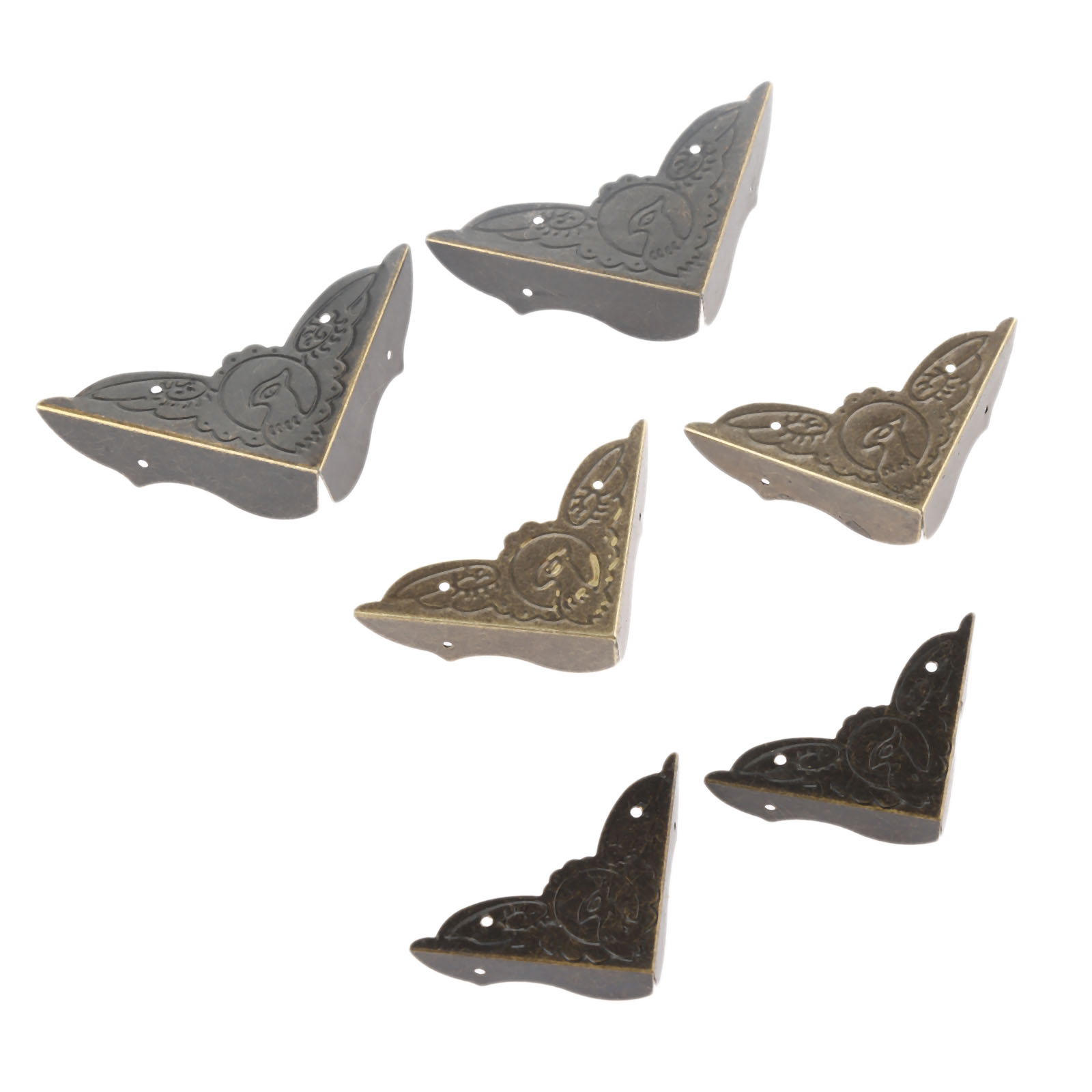 4 adet antik pirinç köşe brake - Furniture Hardware Decorative incelemesi ve fiyatı